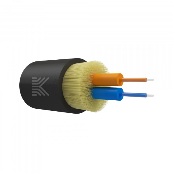 Оптический кабель дистрибьюшн, OM1, 62.5/125, 2 волокна, нг(А)-HF, черный