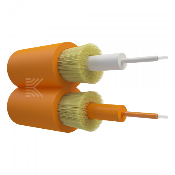 Оптический кабель, duplex, ОМ2, 3 мм, нг(А)-HF, оранжевый