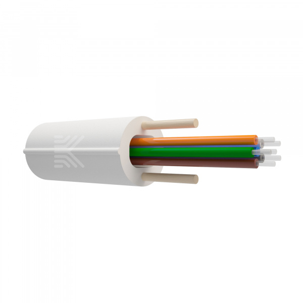 Оптический кабель рапределительный Райзер, 6 волокна G.657.А1, для вертикальной прокладки, нг(А)-HF, белый