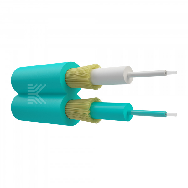 Оптический кабель, duplex, МM 50/125, OM3, 2.0mm, нг(А)-HF, аква