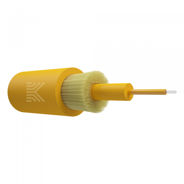 Оптический кабель, cимплекс, G.652.D, 3 мм, нг(А)-HF, жёлтый