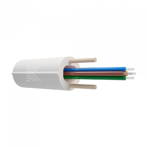 Оптический кабель рапределительный Райзер, 4 волокна G.657.А1, для вертикальной прокладки, нг(А)-HF, белый